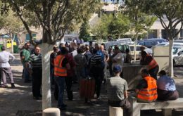 اضراب عمال وموظفي بلدية بيت لحم احتجاجاً على عدم دفع رواتبهم