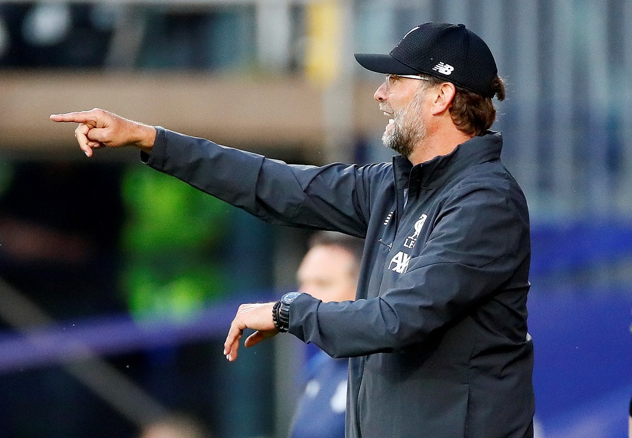 Soccer Football - Pre Season Friendly - Tranmere Rovers v Liverpool - Prenton Park, Birkenhead, Britain - July 11, 2019 Liverpool manager Juergen Klopp gestures Action Images via Reuters/Jason Cairnduff