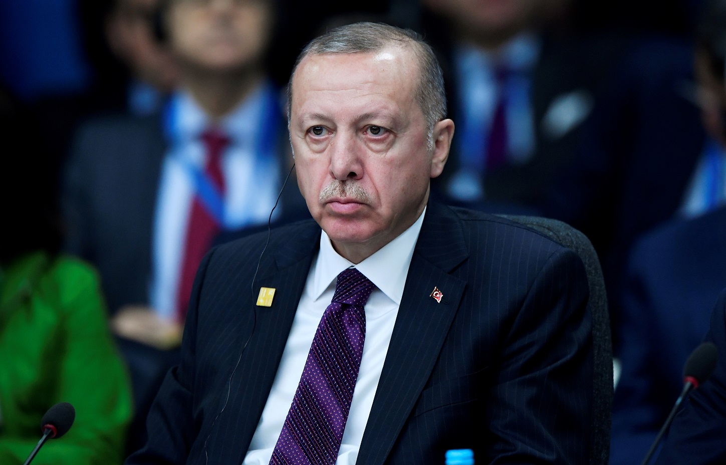 FILE PHOTO: Turkish President President Tayyip Erdogan attends a NATO leaders summit in Watford, Britain, December 4, 2019. REUTERS/Toby Melville/File Photo