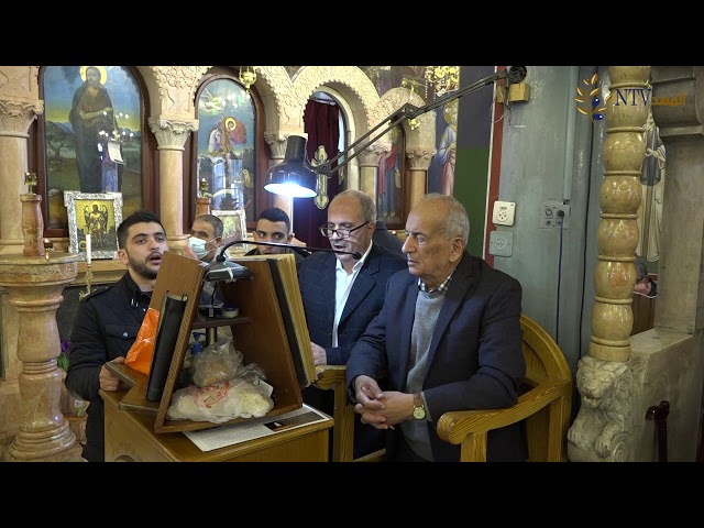 القداس الالهي من كنيسة الاباء الاجداد للروم الارثوذكس – بيت ساحور