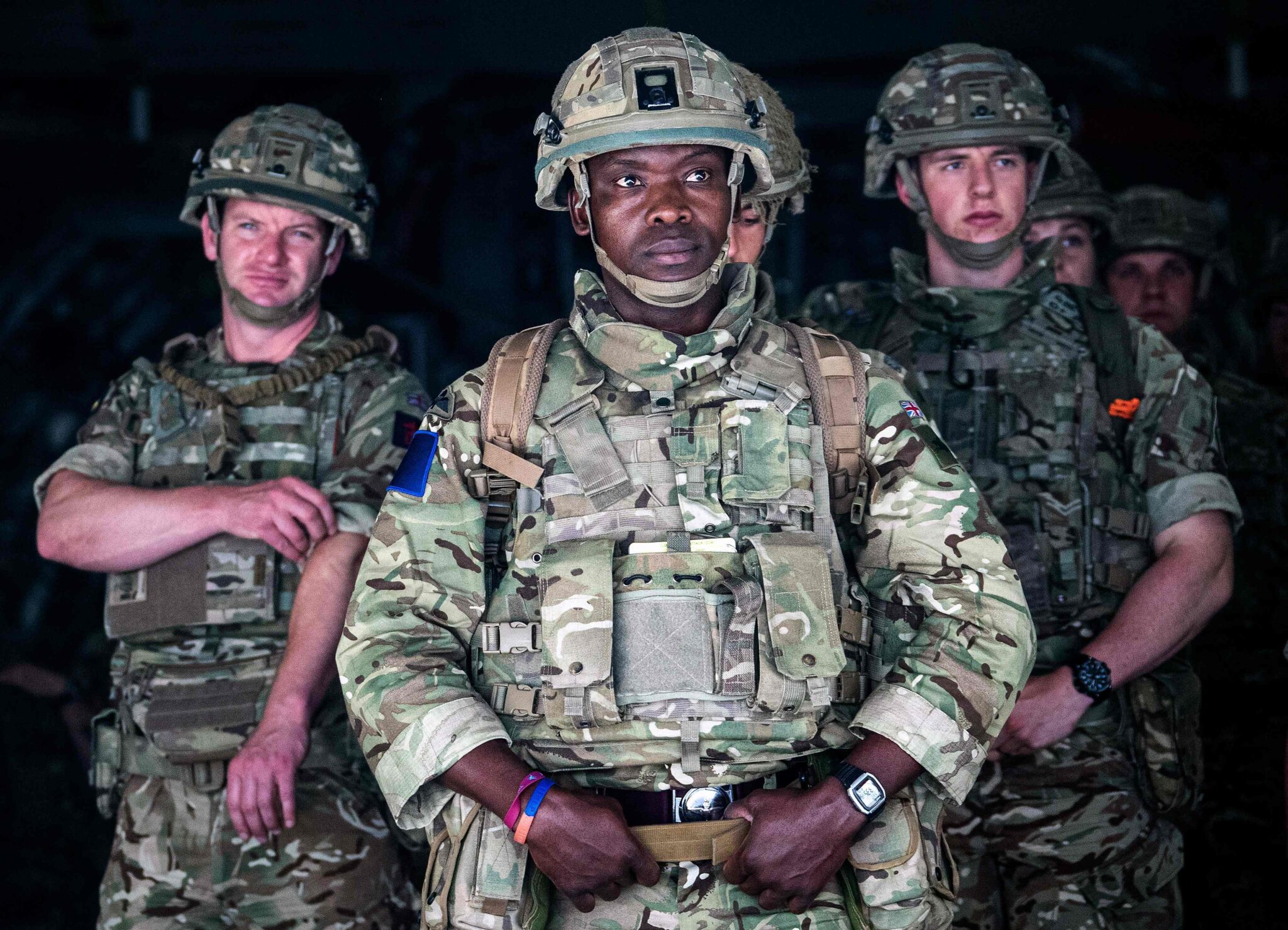 A handout picture taken and released by the British Ministry of Defence (MOD) on August 15, 2021 shows members of the British Army, from 16 Air Assault Brigade, as they disembark from an RAF Voyager aircraft after landing in Kabul, Afghanistan, to assist in evacuating British nationals and entitled persons as part of Operation PITTING. British Prime Minister Boris Johnson was on Sunday to hold further crisis talks on Afghanistan, his office said, as he recalled parliament from its summer break. - RESTRICTED TO EDITORIAL USE - MANDATORY CREDIT " AFP PHOTO / CROWN COPYRIGHT 2021 / MOD " - NO MARKETING NO ADVERTISING CAMPAIGNS - DISTRIBUTED AS A SERVICE TO CLIENTS - NO ARCHIVE - TO BE USED WITHIN 2 DAYS FROM August 15, 2021, DATE (48 HOURS), EXCEPT FOR MAGAZINES WHICH CAN PRINT THE PICTURE WHEN FIRST REPORTING ON THE EVENT (Photo by Leading Hand Ben Shread / MOD / AFP) / RESTRICTED TO EDITORIAL USE - MANDATORY CREDIT " AFP PHOTO / CROWN COPYRIGHT 2021 / MOD " - NO MARKETING NO ADVERTISING CAMPAIGNS - DISTRIBUTED AS A SERVICE TO CLIENTS - NO ARCHIVE - TO BE USED WITHIN 2 DAYS FROM August 15, 2021, DATE (48 HOURS), EXCEPT FOR MAGAZINES WHICH CAN PRINT THE PICTURE WHEN FIRST REPORTING ON THE EVENT