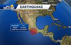 زلزال بقوة 7.4 درجة يهز جنوب غرب المكسيك