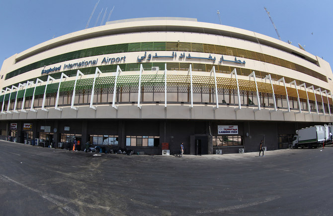 A picture taken on August 5, 2014 shows a terminal at Baghdad International Airport. Head of Iraq's Civil Aviation Authority Nassir Bandar declared last week that Baghdad airport was now highly secured and there was no threat to airplanes passing over the Iraqi sky. AFP PHOTO / AMER AL-SAEDI (Photo by AMER AL-SAEDI / AFP)