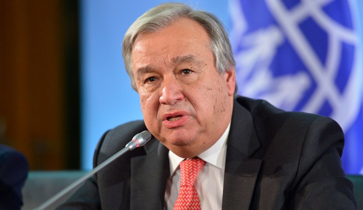 Berlin, Germany - November 04: Antonio Guterres, High Commissioner for Refugees of UNHCR, attends a press conference in german foreign office on November 04, 2015 in Berlin, Germany. (Photo by Michael Gottschalk/Photothek via Getty Images)