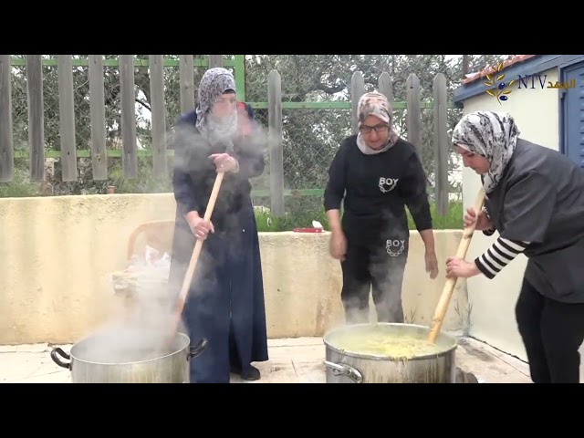 جمعية الاتحاد النسائي العربي في بيت ساحور تقدم طبق الرشتاية ضمن فعاليات يوم المرأة