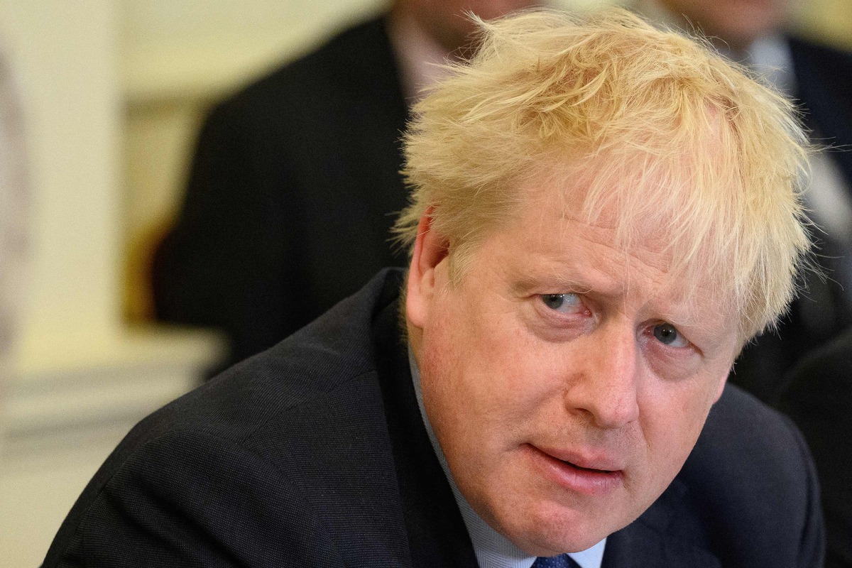 Britain's Prime Minister Boris Johnson speaks as he chairs a Cabinet meeting at 10 Downing Street, in London, on June 7, 2022. British Prime Minister Boris Johnson survived on June 6 a vote of no confidence from his own Conservative MPs but with his position weakened after a sizeable number refused to back him. The Brexit figurehead called the 211-148 split a "convincing result, a decisive result". (Photo by Leon Neal / POOL / AFP)