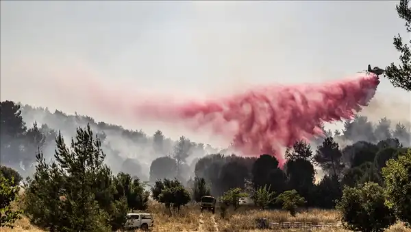 اندلاع حريق شمالي إسرائيل جراء سقوط مسيرتين أطلقتا من لبنان