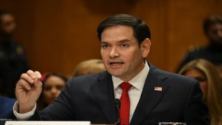 US Senator Marco Rubio testifies before a Senate Foreign Relations Committee hearing on his nomination to be Secretary of State, on Capitol Hill in Washington, DC, on January 15, 2025. (Photo by ANDREW CABALLERO-REYNOLDS / AFP)