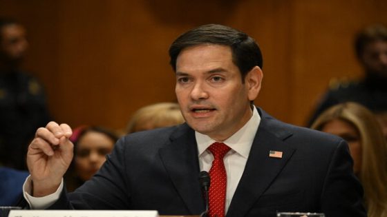 US Senator Marco Rubio testifies before a Senate Foreign Relations Committee hearing on his nomination to be Secretary of State, on Capitol Hill in Washington, DC, on January 15, 2025. (Photo by ANDREW CABALLERO-REYNOLDS / AFP)