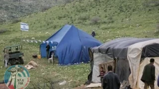 مستعمرون ينصبون خياما في أراضي عصيرة القبلية جنوب نابلس