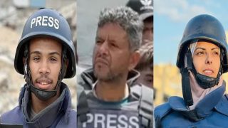 بينهم 4 صحفيين.. 14 شهيدا وعدد من الجرحى باستهداف مجمع ناصر الطبي