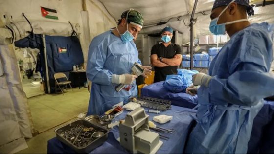 وصول “المستشفى الميداني الأردني” إلى جنوب غزة.. يستقبل الحالات قريبا