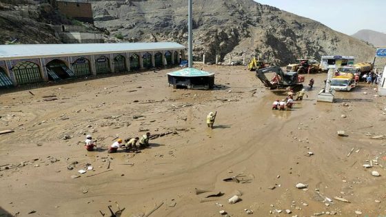 TOPSHOT - A handout picture provided by the Iranian Red Crescent (RCS) shows members of a rescue team working at the site of a flash flood in the Emamzadeh Davoud northwestern part of Tehran, on July 28 2022. At least six people were killed in floods near Tehran today, most in a landslide that dumped mud four metres deep in a village west of the capital, emergency services said. - == RESTRICTED TO EDITORIAL USE - MANDATORY CREDIT "AFP PHOTO / HO / IRANIAN RED CRESCENT" - NO MARKETING NO ADVERTISING CAMPAIGNS - DISTRIBUTED AS A SERVICE TO CLIENTS === (Photo by IRANIAN RED CRESCENT / AFP) / == RESTRICTED TO EDITORIAL USE - MANDATORY CREDIT "AFP PHOTO / HO / IRANIAN RED CRESCENT" - NO MARKETING NO ADVERTISING CAMPAIGNS - DISTRIBUTED AS A SERVICE TO CLIENTS ===